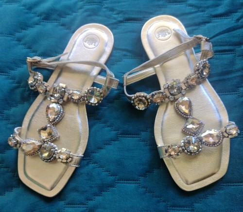 River island jewelled sandals - river,