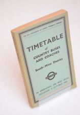 Bus Coach Timetable London Country South West District 4th October 1969