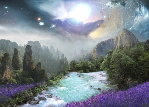 Purple fantasy lavender - fantasy,