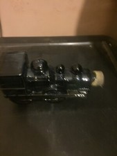 Avon Black Glass Steam Train Bottle