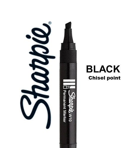 Black sharpie w10 permanent - sharpie,