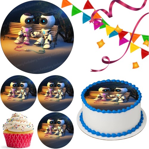 Robot cake topper - cake,
