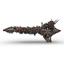 Battleship with Display Stand MOC-161010 2346 Parts Construction Toys MOC