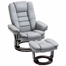 Homcom swivel manual recliner - homcom,