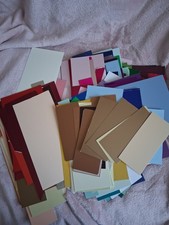 Cut off pieces of coloured cardstock
