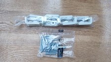 WHITE FACE/TOP FIX SUPPORT BRACKETS FOR FINELINE ILINE CURTAIN TRACK RAIL 4 PACK