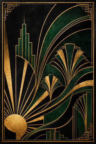 Art deco geometric - art,