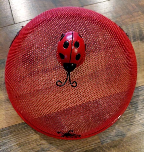 Ladybug red metal mesh food - mesh,