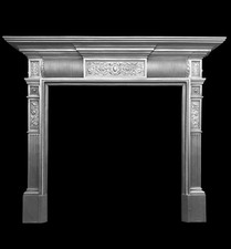 COALBROOKDALE VICTORIAN EDWARDIAN CAST IRON FIREPLACE FIRE WOODBURNER SURROUND