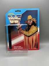Macho Man  WWF Hasbro Custom Card Back And Blister - Retro  Repro  (No Figure)
