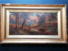 Large Victorian Landscape Oil