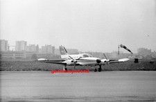 CESSNA 421B,m  I-ATAC.,   Lyon 1973,   35mm B/w NEGATIVE
