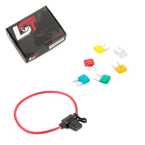 Fuse holder with flat - , car