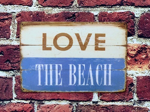 Love beach seaside sea sand - love,