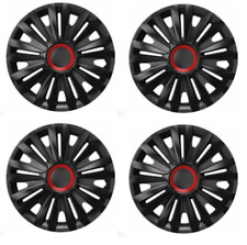 16" Wheel trims fit Vauxhall Vivaro Astra Zafira FULL SET 4 x16 inches black red