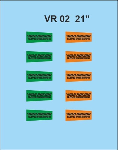 Decal rim design volk x - design,