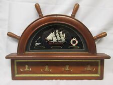 Nautical Themed Part Ships Wheel "Cutty Sark" Wall Mounted Key Holder.