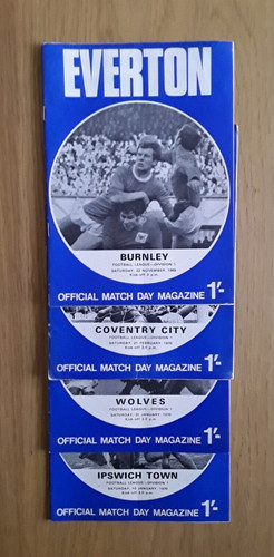 Everton 1969 selection of - 1969/70,