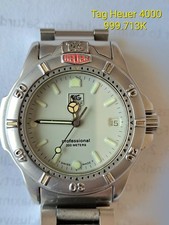 Vintage Tag Heuer Series 4000 Quartz Watch, Model 999.713K, Requires New Battery