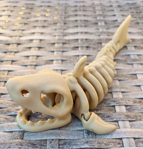 Plastic fish skeleton figurine - fish,