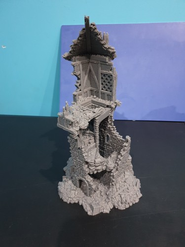 Ruined watchtower fantasy - watchtower,