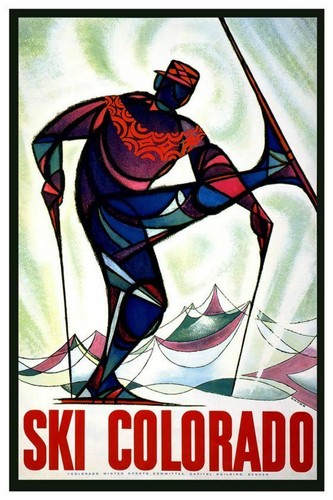Countries travel poster ski - countries,