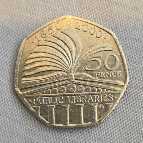2000 elizabeth 50p - uk, ii
