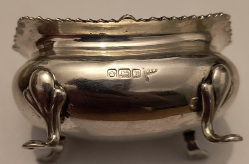 Antique sterling silver open