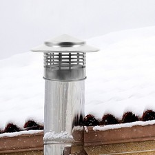 75-200mm Fireplace Chimney Caps Hat Flue Rain Cap Cover Roof Cowl Metal Top UK