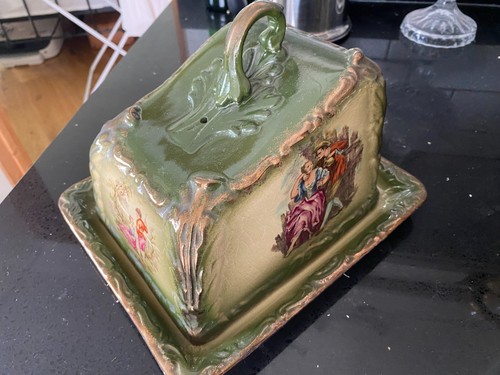 Vintage victorian cheese dish - victorian,