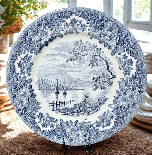 Blue and white - and,