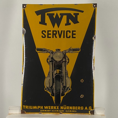 Triumph advertising sign - triumph,
