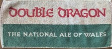 Double Dragon National Ale of Wales Vintage Beer Mat Pub Bar Towel
