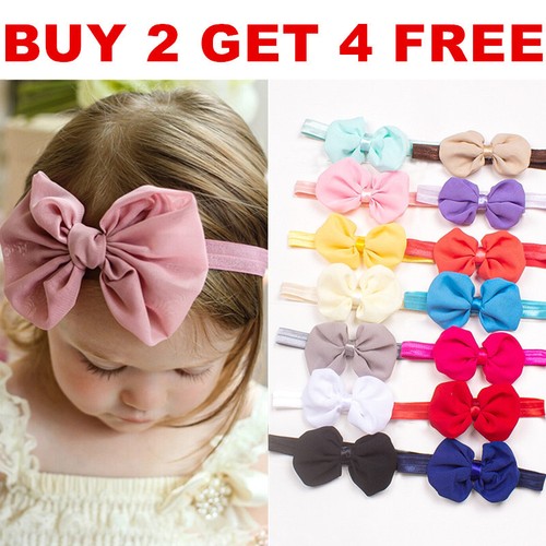 Baby girl headbands ribbon - baby,