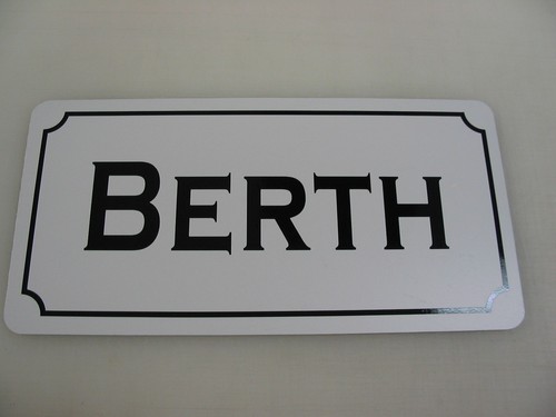 Berth metal sign nautical - metal, 4