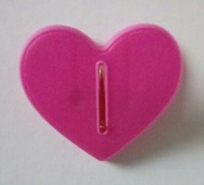 Pink Heart Shape Paper Clip Bulldog Clip 6x6cm approx