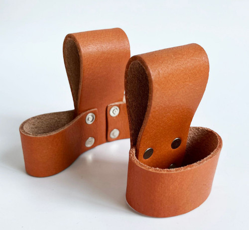 Leather tool carrier belt - leather,