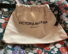 Victoria Beckham Cream Canvas New Gift Bag Pouch Makeup 