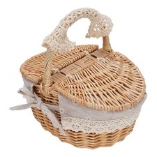 *Wicker Picnic Basket With