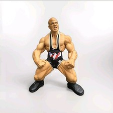 2005 JAKKS WWE WORLD WRESTLING RING GIANTS KURT ANGLE 14" POSEABLE ACTION FIGUR