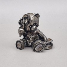 Vintage Pewter Teddy Bear