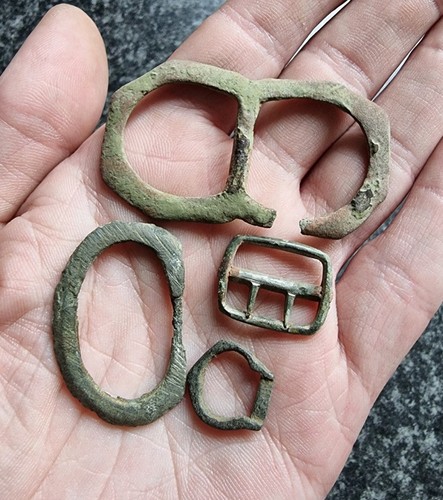 Metal detecting finds buckles - metal,