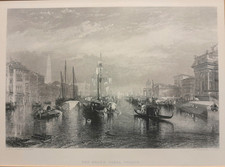 BRANDARD AFTER J M W TURNER FINE ENGRAVING THE GRAND CANAL VENICE 1840