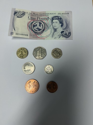 Isle man coin - man, set