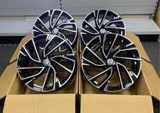 18" VW Golf Adelaide Style Wheels Gloss Black Polished Golf MK5 MK6 MK7 GTi GTD