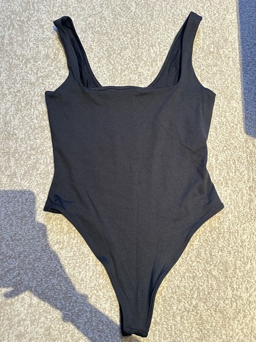 Bershka black stretchy - black,