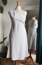Sarah Pacini Grey A Line Midi Dress Size S VGC