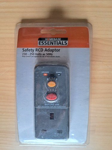 Homebase 13a rcd safety plug - rcd,