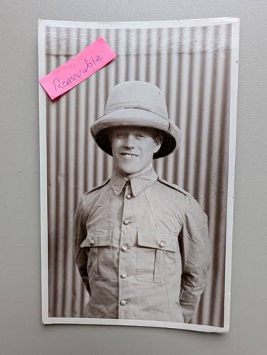 Old photo man military uniform - old,