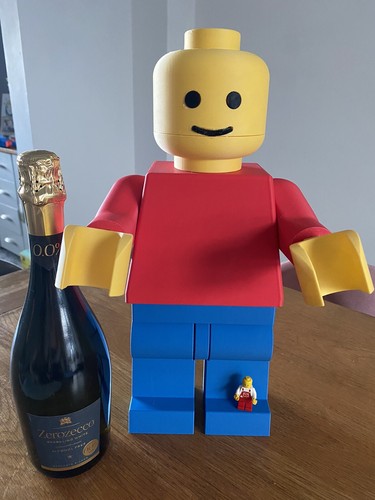 Giant printed lego man - lego,